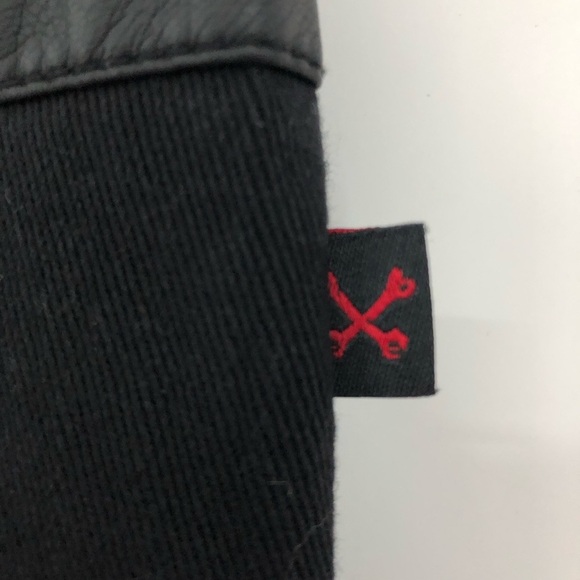 Royal Bones 7 Tripp NYC chain jeans 8 women’s black skinny full zipper goth 0615 - Picture 7 of 14